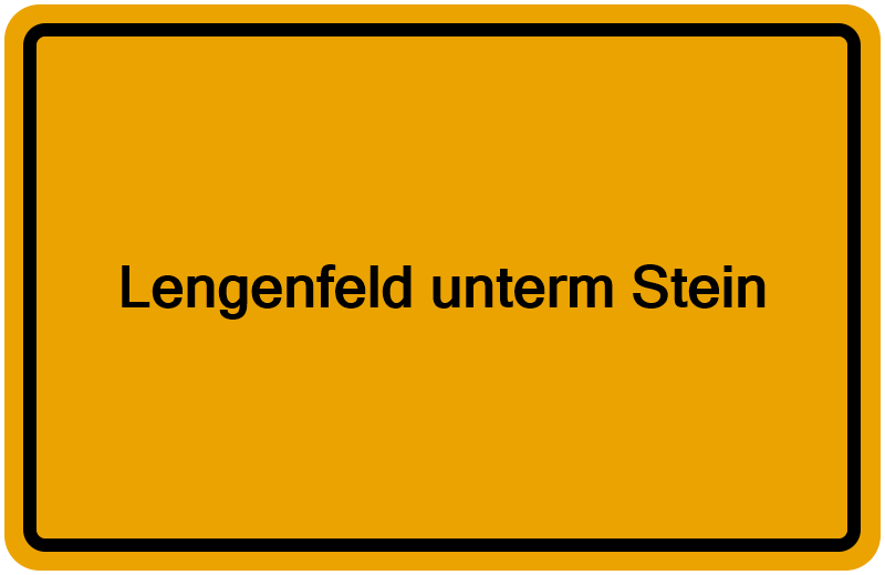 Handelsregisterauszug Lengenfeld unterm Stein